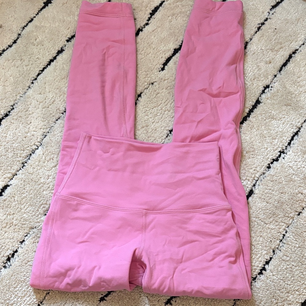 Pink LULU High-Waisted Leggings